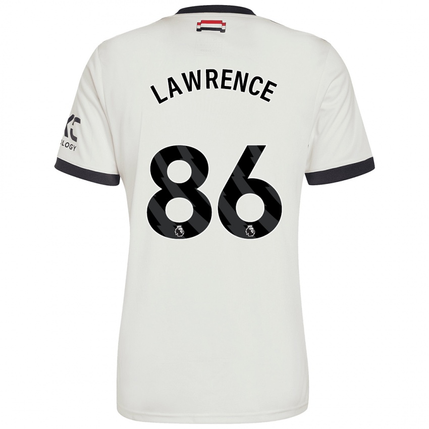 Homme Maillot Marcus Lawrence #86 Blanc Cassé Troisieme 2024/25 T-Shirt Belgique