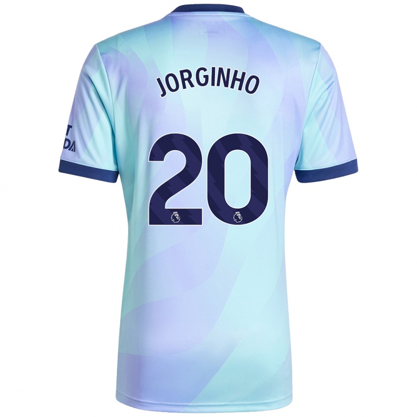 Herren Jorginho #20 Aquamarin Ausweichtrikot Trikot 2024/25 T-Shirt Belgien