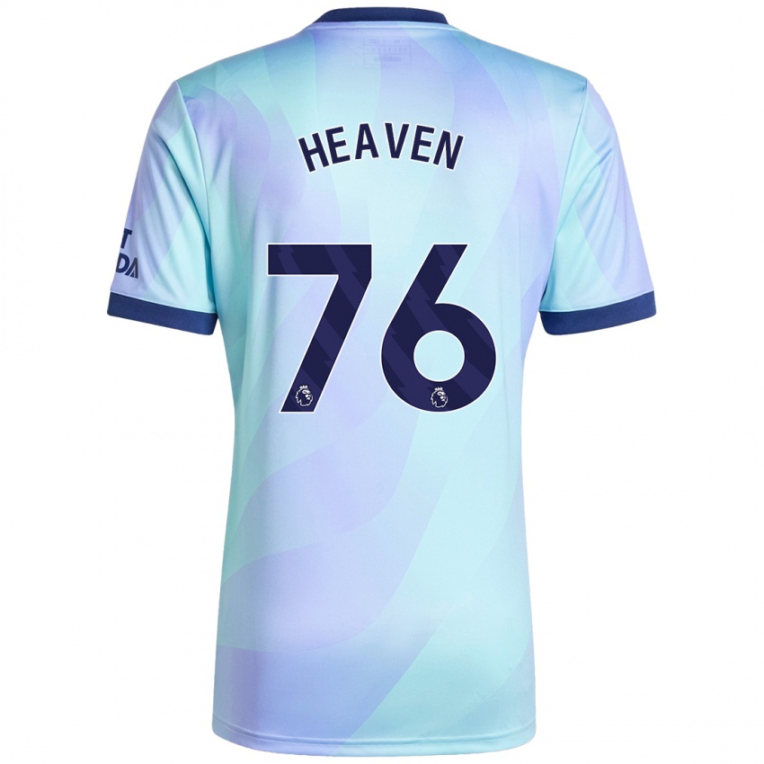 Homme Maillot Ayden Heaven #76 Aqua Troisieme 2024/25 T-Shirt Belgique