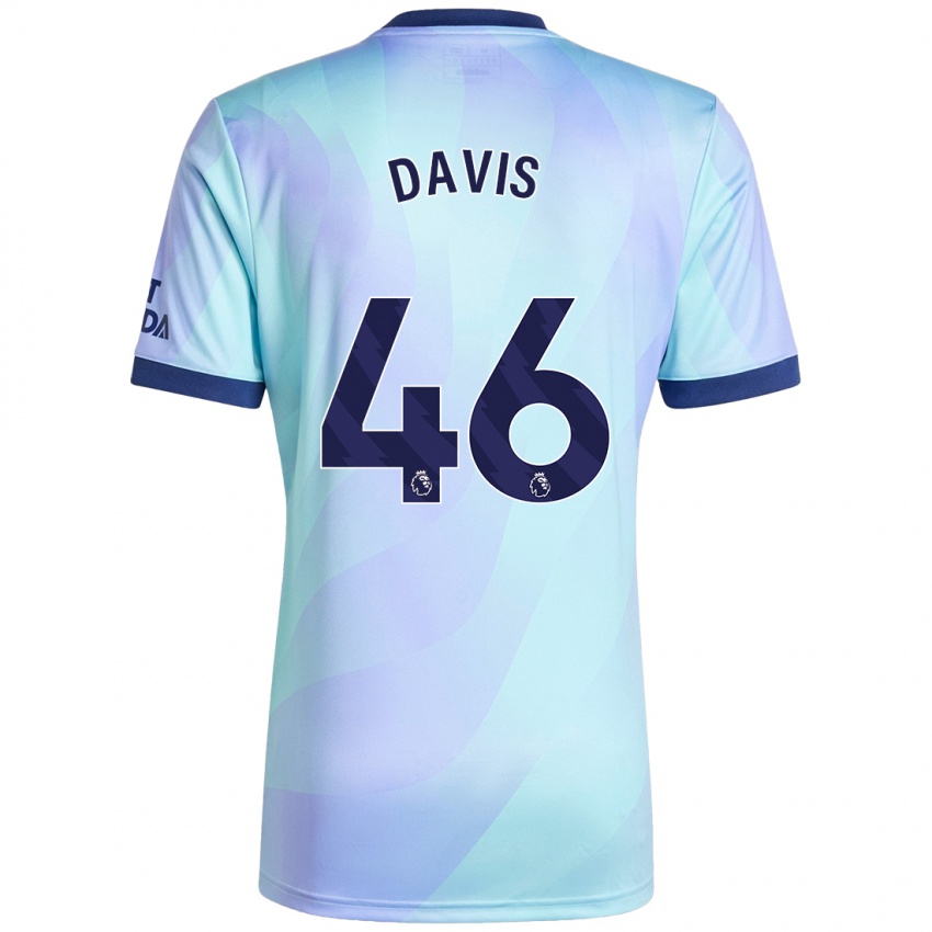 Homme Maillot Timi Davis #46 Aqua Troisieme 2024/25 T-Shirt Belgique