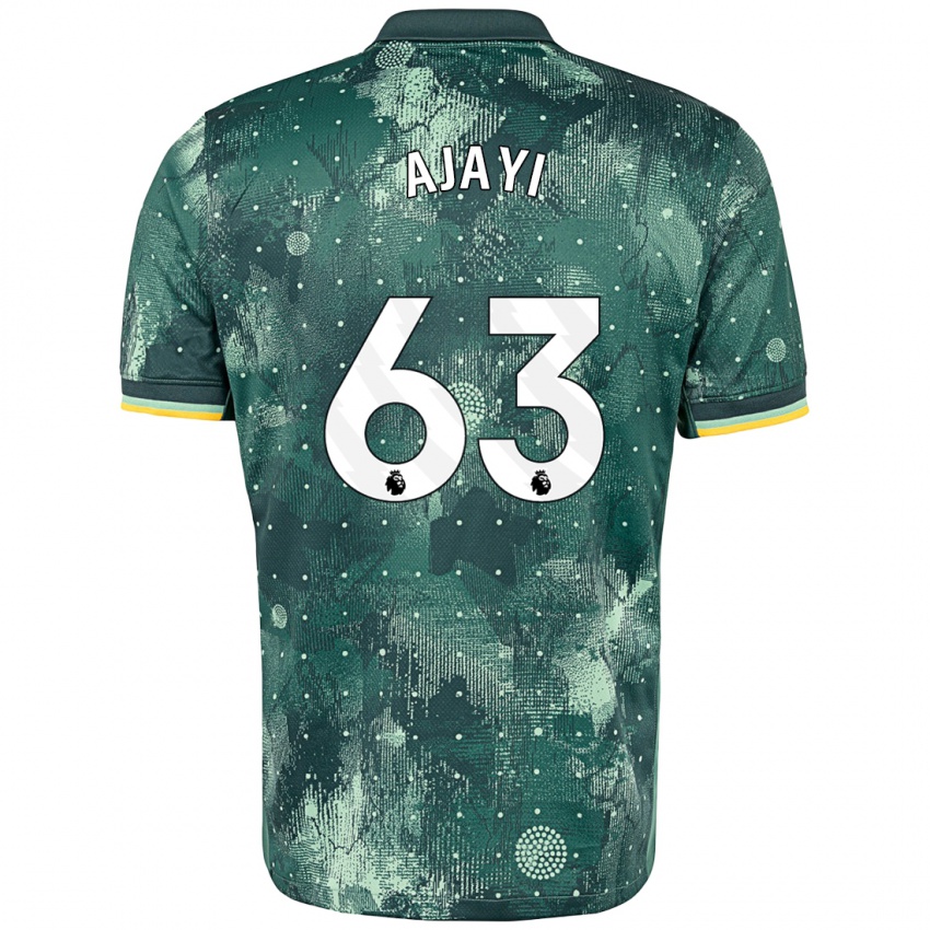 Heren Damola Ajayi #63 Muntgroen Thuisshirt Derde Tenue 2024/25 T-Shirt België