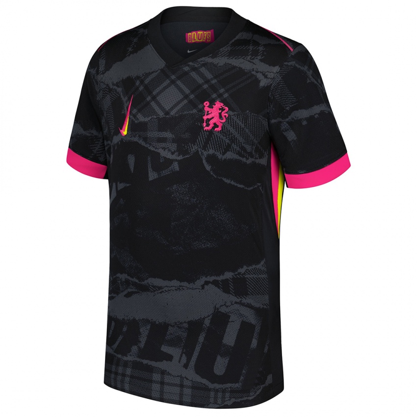 Homme Maillot Harvey Vale #0 Noir Rose Troisieme 2024/25 T-Shirt Belgique