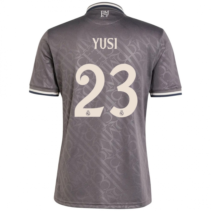 Heren Yusi #23 Houtskool Thuisshirt Derde Tenue 2024/25 T-Shirt België