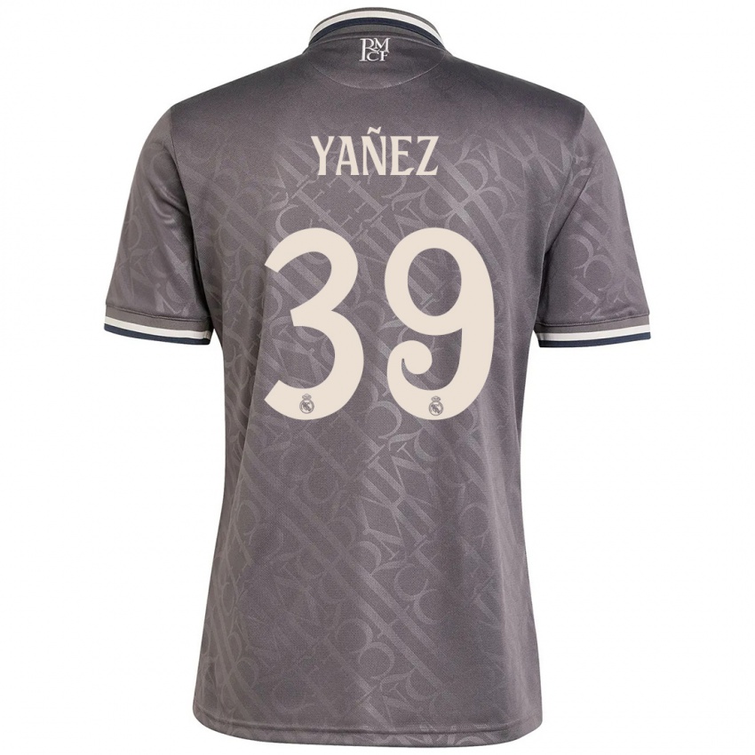 Herren Daniel Yañez #39 Anthrazit Ausweichtrikot Trikot 2024/25 T-Shirt Belgien