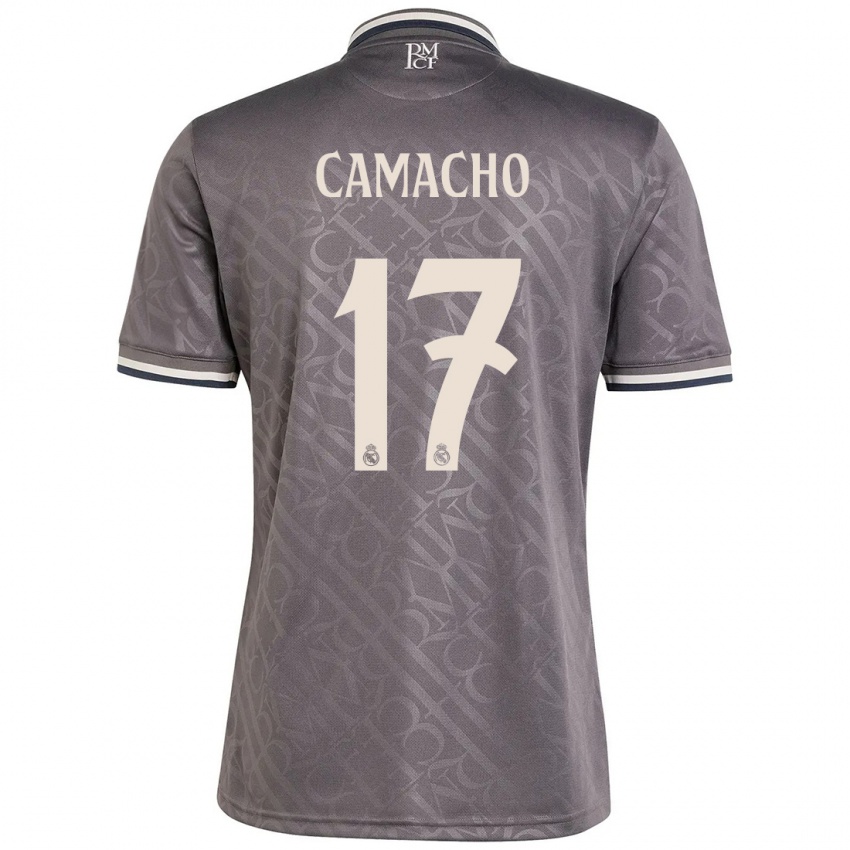 Herren Carla Camacho #17 Anthrazit Ausweichtrikot Trikot 2024/25 T-Shirt Belgien