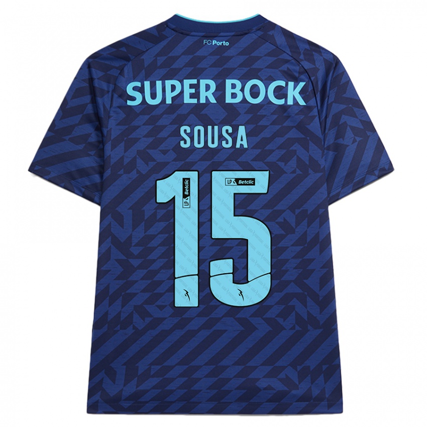 Homme Maillot Vasco Sousa #15 Bleu Marine Troisieme 2024/25 T-Shirt Belgique