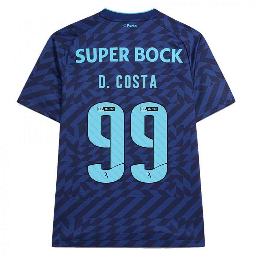 Homme Maillot Diogo Costa #99 Bleu Marine Troisieme 2024/25 T-Shirt Belgique