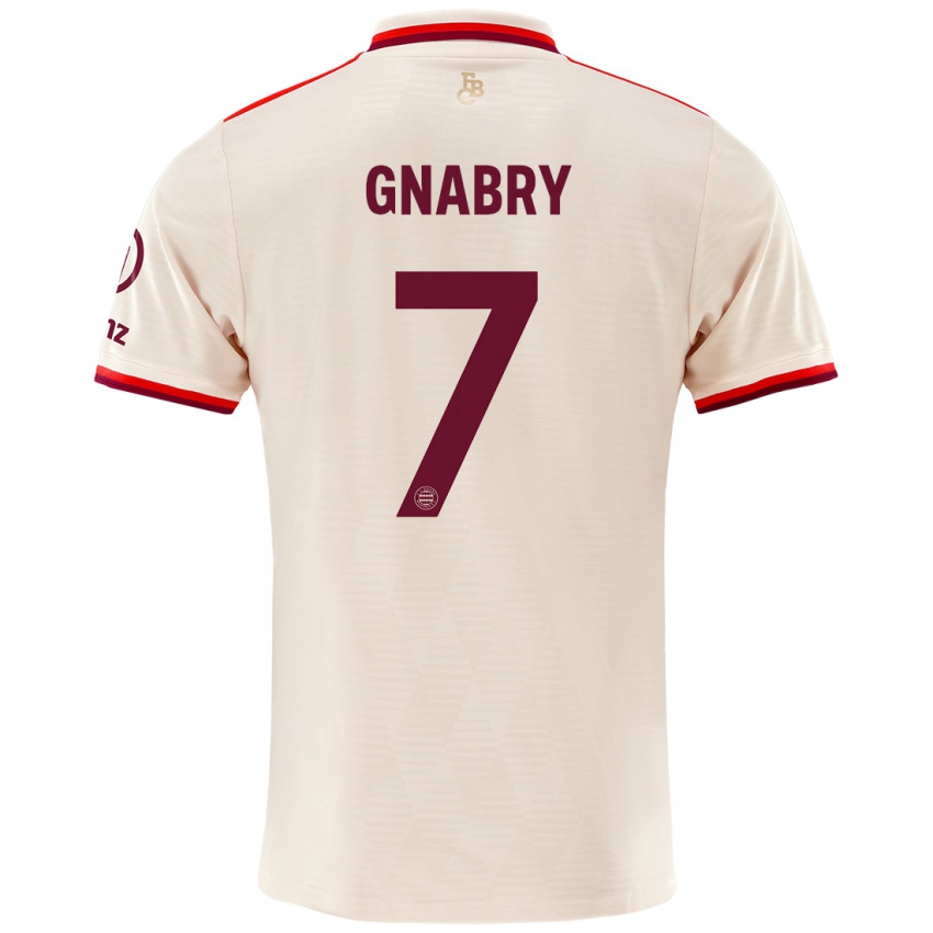 Heren Serge Gnabry #7 Linen Thuisshirt Derde Tenue 2024/25 T-Shirt België