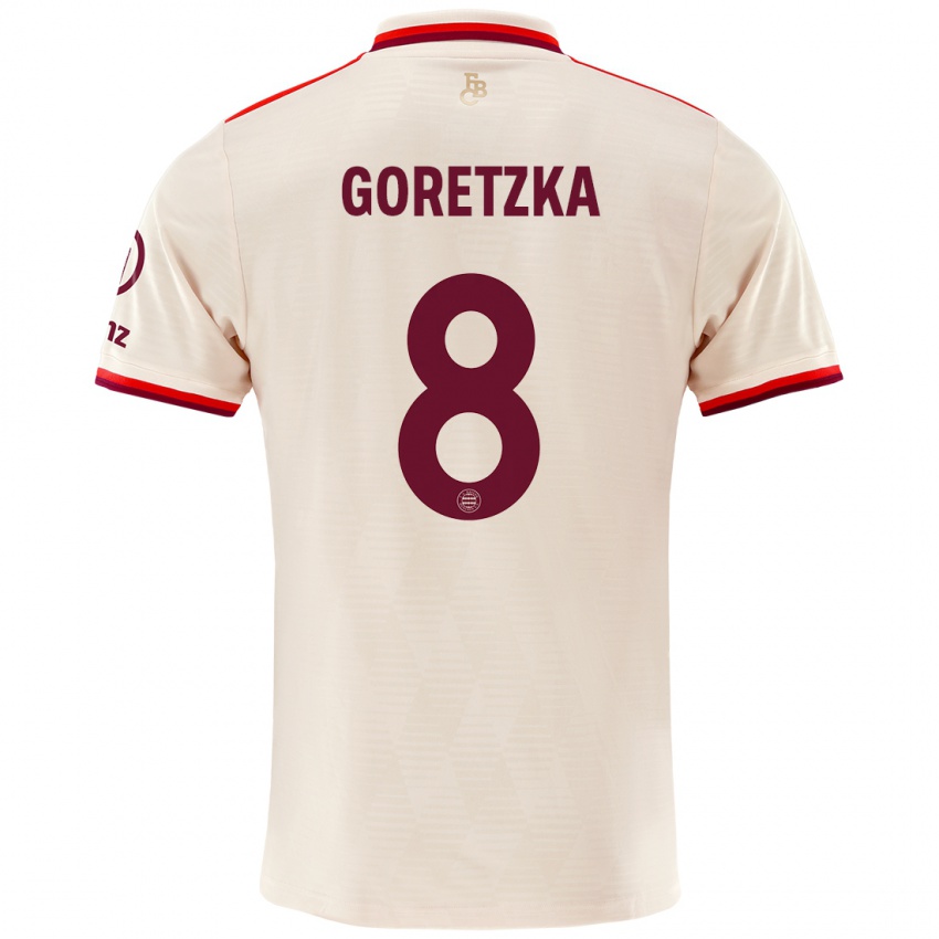 Heren Leon Goretzka #8 Linen Thuisshirt Derde Tenue 2024/25 T-Shirt België