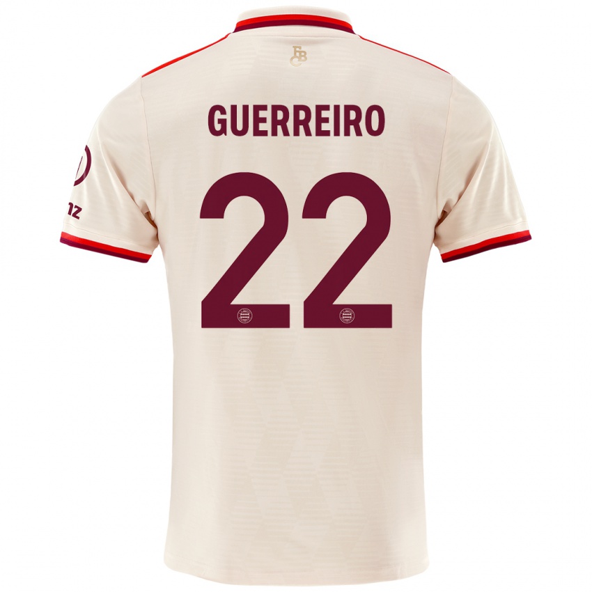 Heren Raphaël Guerreiro #22 Linen Thuisshirt Derde Tenue 2024/25 T-Shirt België