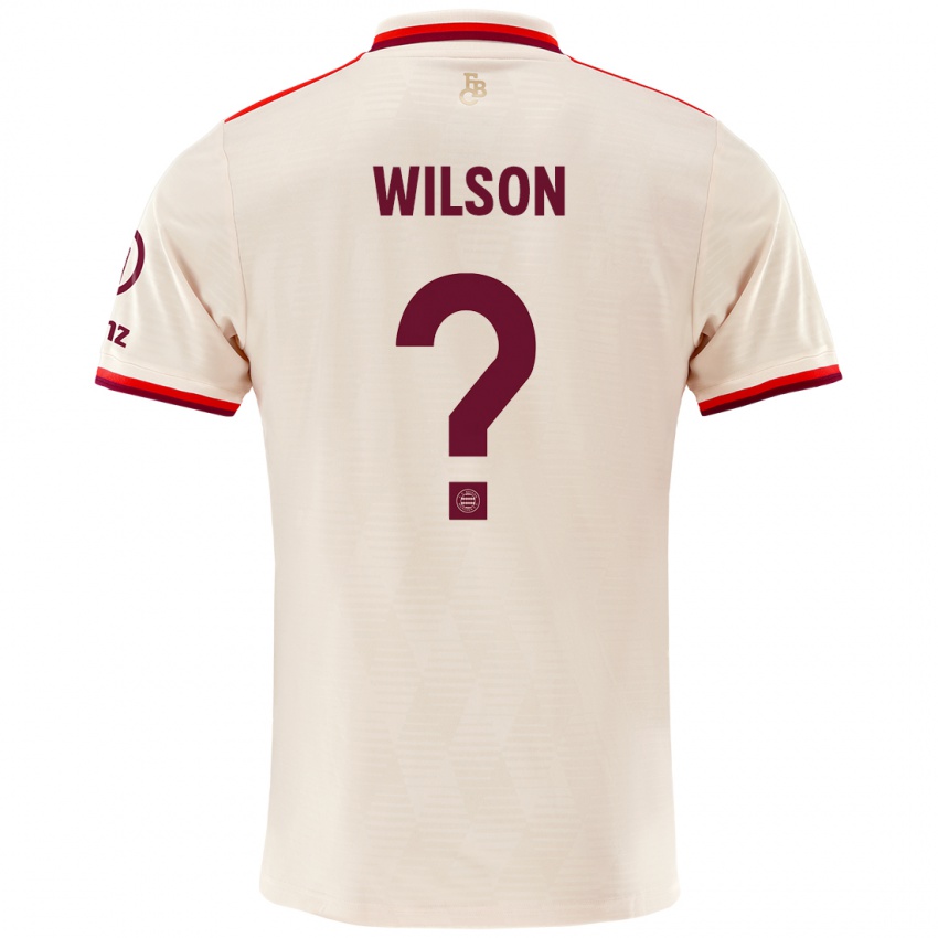 Heren Oluwaseyi Wilson #0 Linen Thuisshirt Derde Tenue 2024/25 T-Shirt België