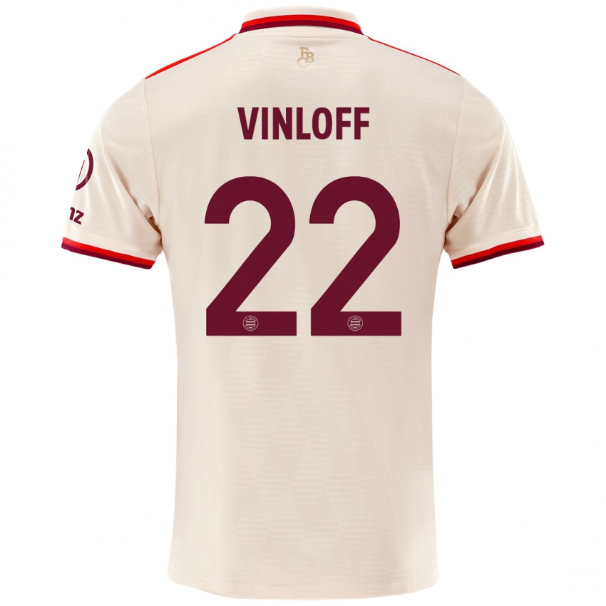 Heren Matteo Vinloff #22 Linen Thuisshirt Derde Tenue 2024/25 T-Shirt België