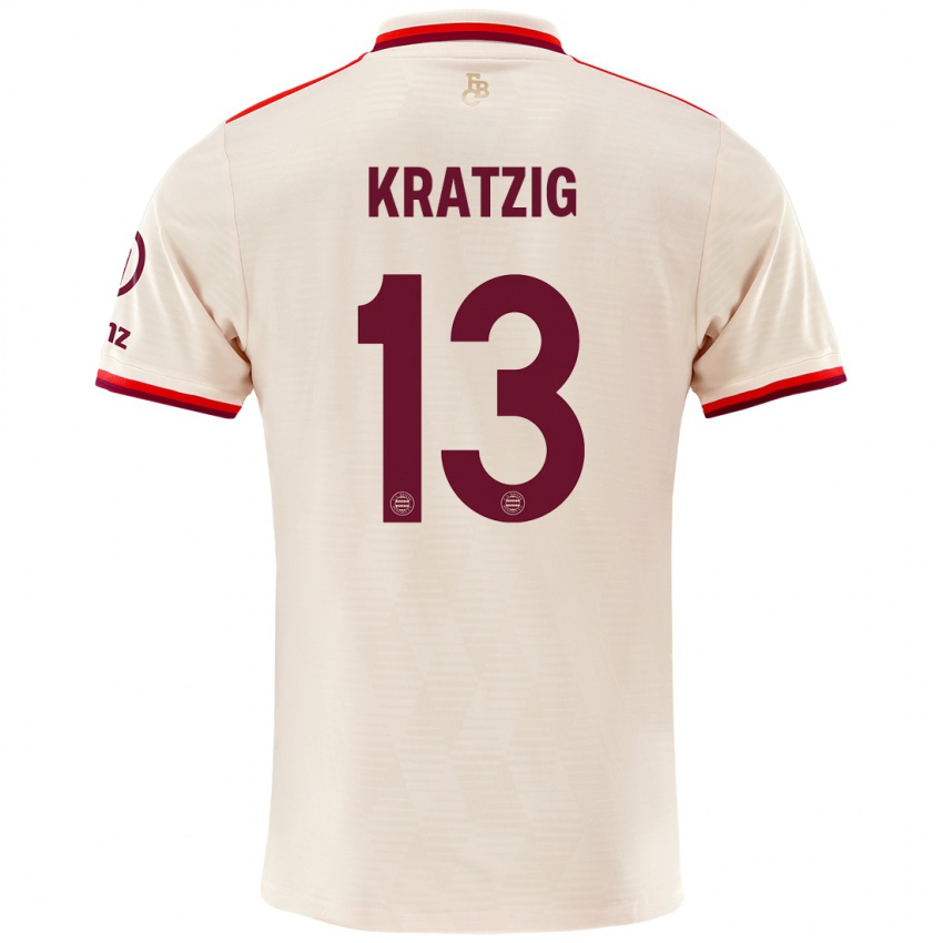 Heren Frans Kratzig #13 Linen Thuisshirt Derde Tenue 2024/25 T-Shirt België