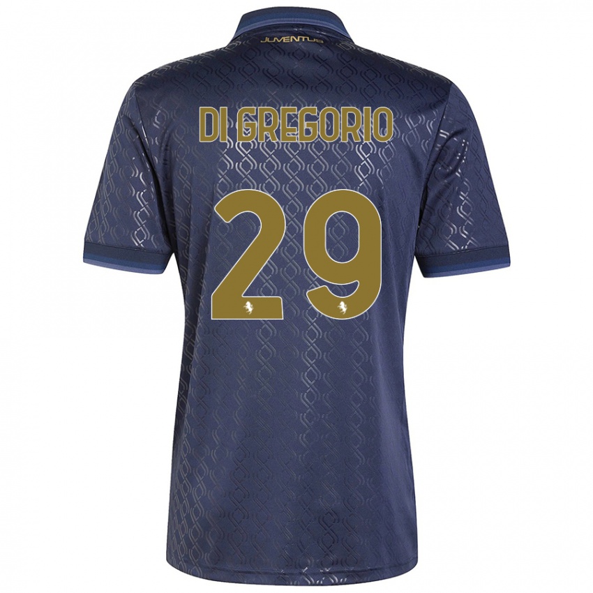 Heren Michele Di Gregorio #29 Marineblauw Thuisshirt Derde Tenue 2024/25 T-Shirt België