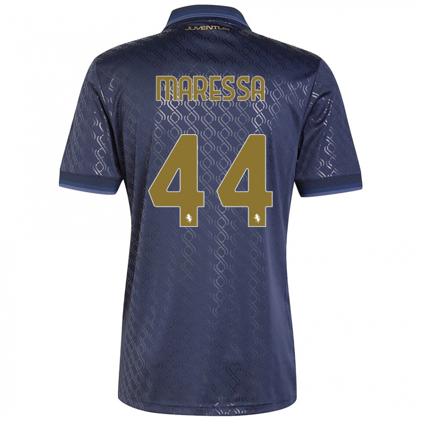 Heren Tommaso Maressa #44 Marineblauw Thuisshirt Derde Tenue 2024/25 T-Shirt België