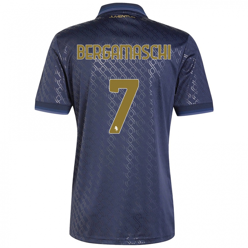 Homme Maillot Valentina Bergamaschi #7 Bleu Marine Troisieme 2024/25 T-Shirt Belgique