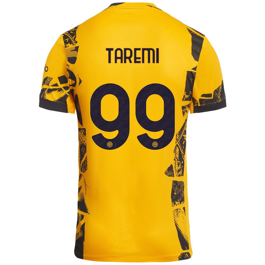 Heren Mehdi Taremi #99 Goud Zwart Thuisshirt Derde Tenue 2024/25 T-Shirt België