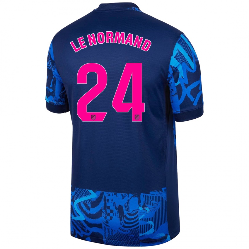 Heren Robin Le Normand #24 Koningsblauw Thuisshirt Derde Tenue 2024/25 T-Shirt België