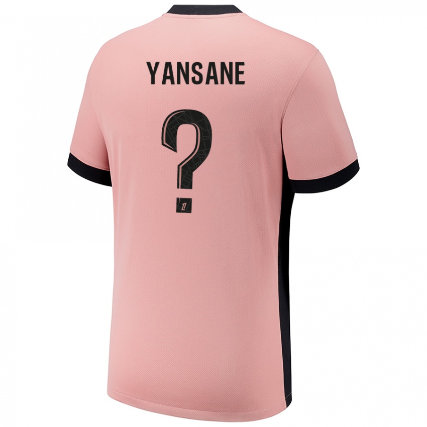 Homme Maillot Sekou Yansane #0 Rouille Rose Troisieme 2024/25 T-Shirt Belgique