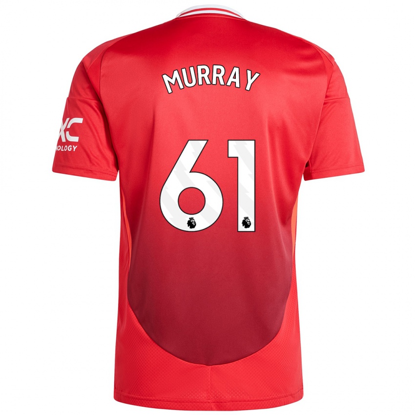 Dames Sam Murray #61 Felrood Thuisshirt Thuistenue 2024/25 T-Shirt België