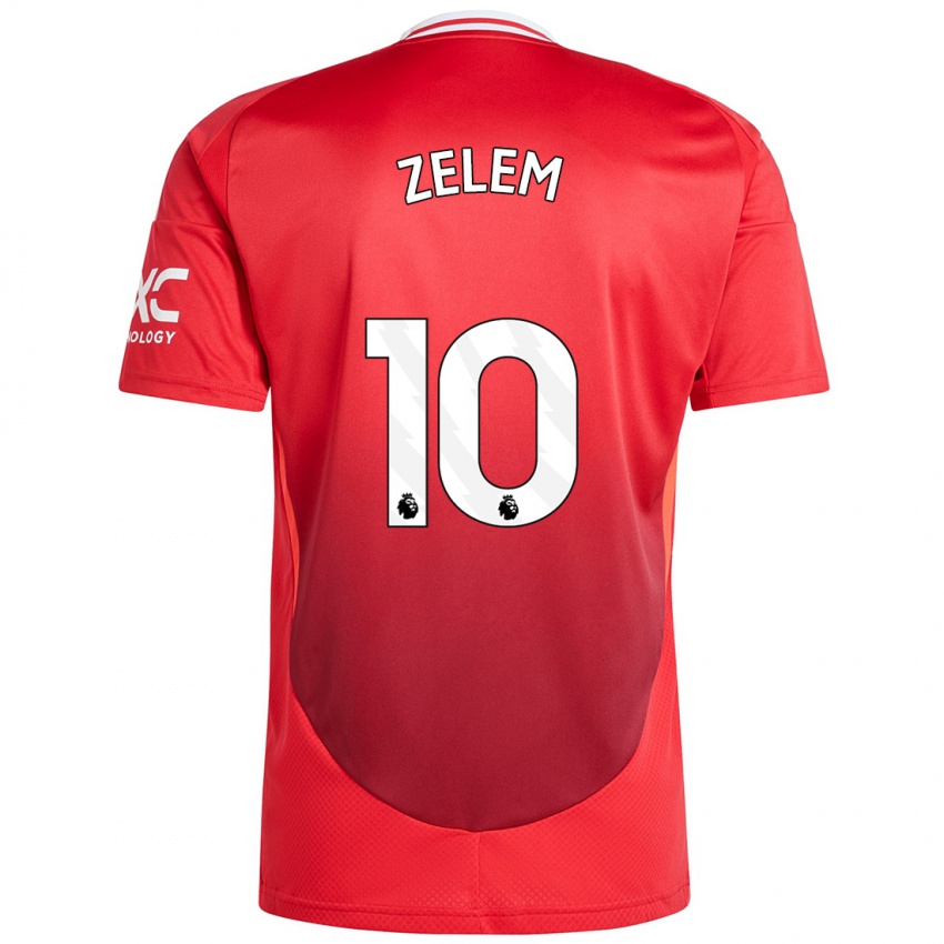 Femme Maillot Katie Zelem #10 Rouge Vif Tenues Domicile 2024/25 T-Shirt Belgique