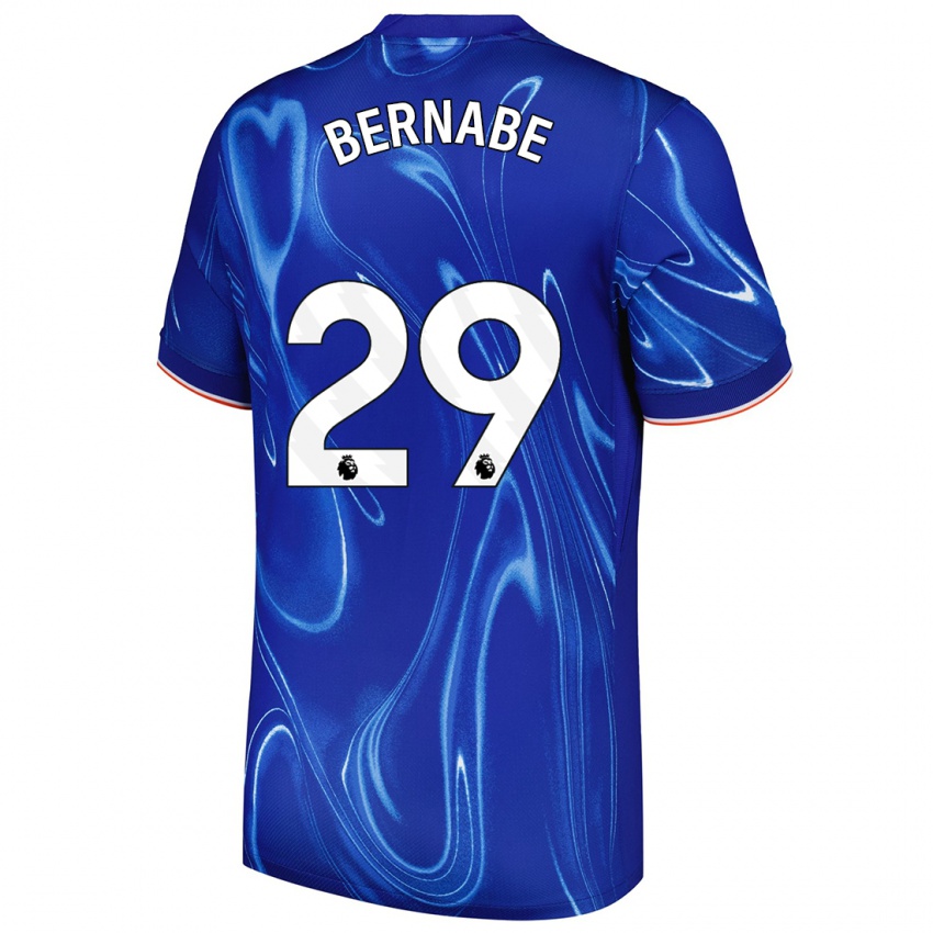 Femme Maillot Alejandra Bernabé #29 Bleu Blanc Tenues Domicile 2024/25 T-Shirt Belgique