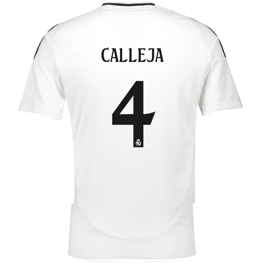 Dames Jaime Calleja #4 Wit Thuisshirt Thuistenue 2024/25 T-Shirt België