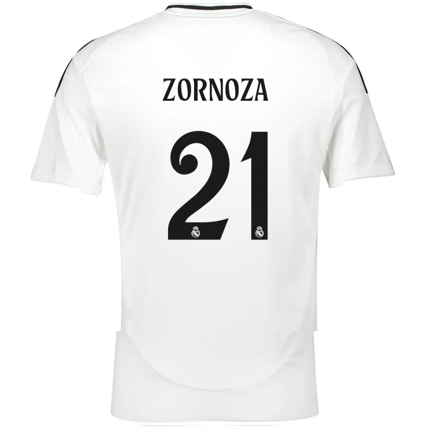 Dames Claudia Zornoza #21 Wit Thuisshirt Thuistenue 2024/25 T-Shirt België