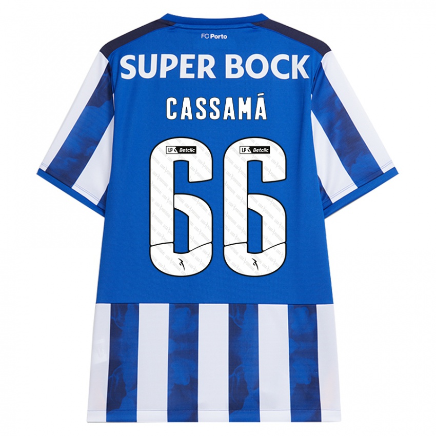 Dames Adramane Cassamá #66 Blauw Wit Thuisshirt Thuistenue 2024/25 T-Shirt België