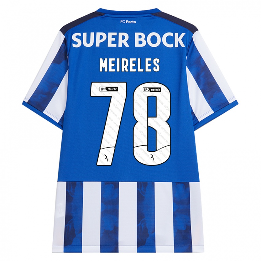 Dames Jorge Meireles #78 Blauw Wit Thuisshirt Thuistenue 2024/25 T-Shirt België