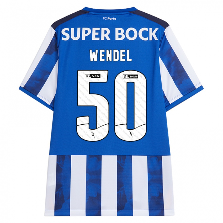 Dames Wendel #50 Blauw Wit Thuisshirt Thuistenue 2024/25 T-Shirt België