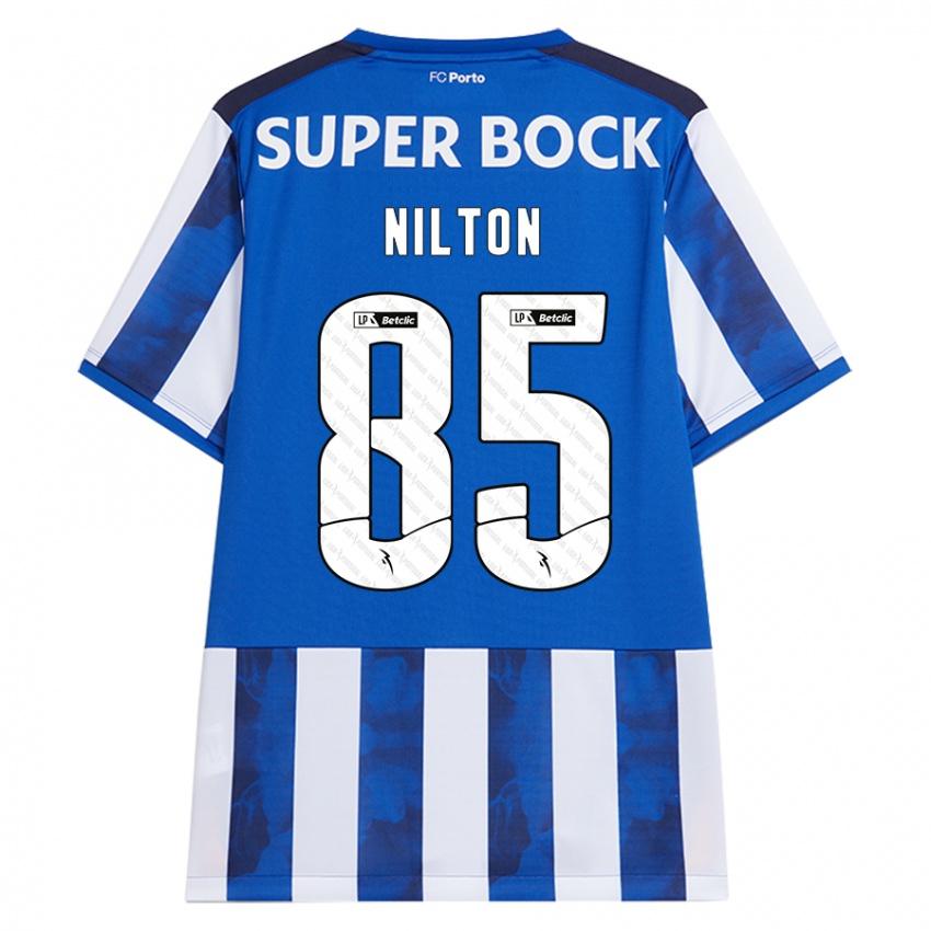 Dames Nilton #85 Blauw Wit Thuisshirt Thuistenue 2024/25 T-Shirt België