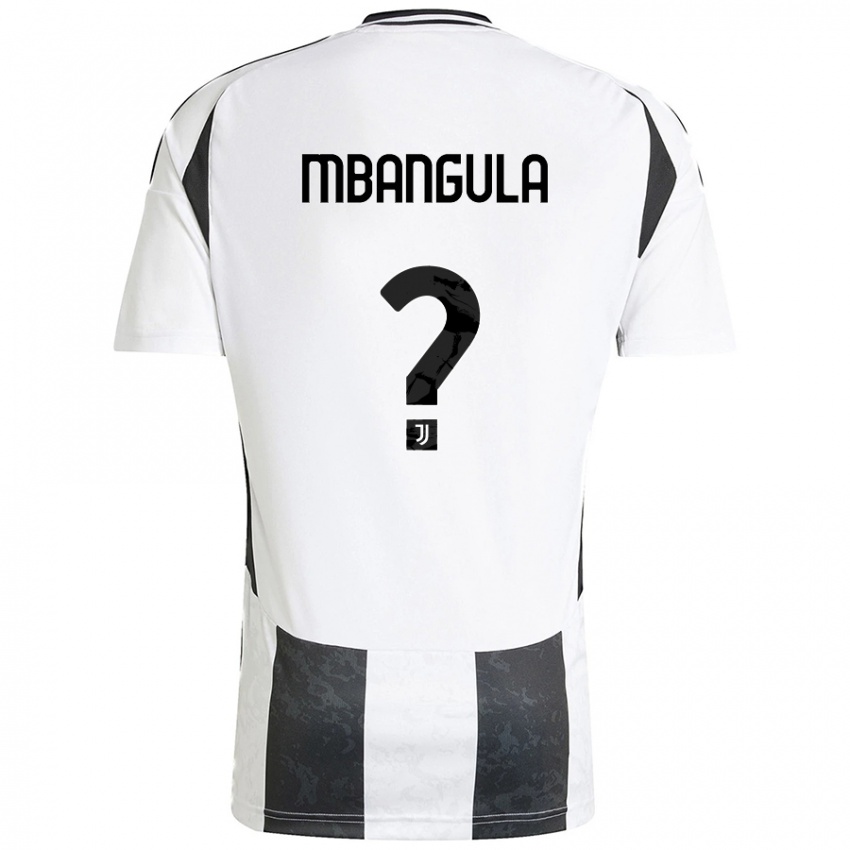 Femme Maillot Samuel Mbangula #0 Blanc Noir Tenues Domicile 2024/25 T-Shirt Belgique