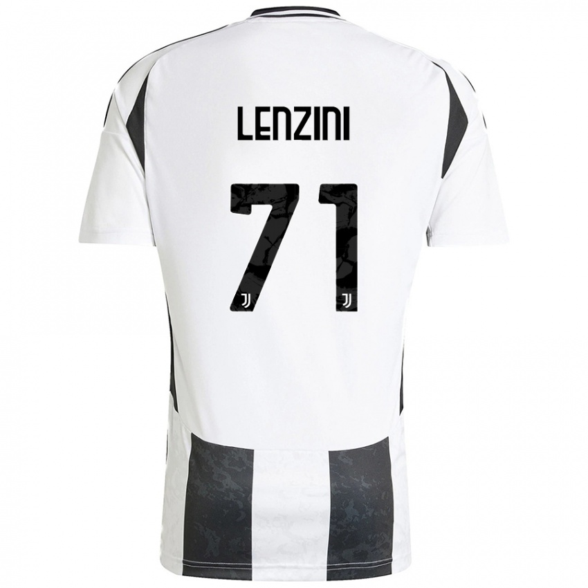 Femme Maillot Martina Lenzini #71 Blanc Noir Tenues Domicile 2024/25 T-Shirt Belgique