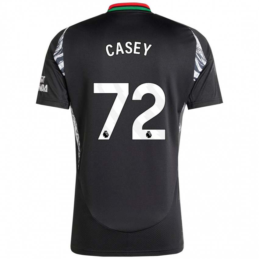 Damen Dan Casey #72 Schwarz Auswärtstrikot Trikot 2024/25 T-Shirt Belgien