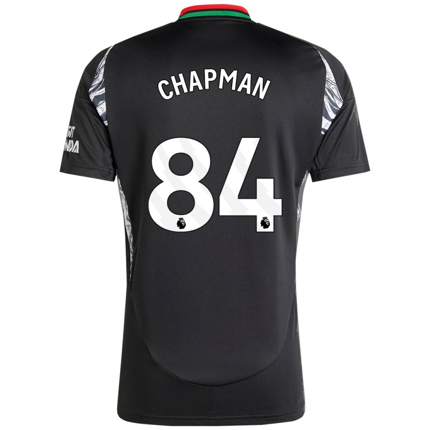 Damen Samuel Chapman #84 Schwarz Auswärtstrikot Trikot 2024/25 T-Shirt Belgien