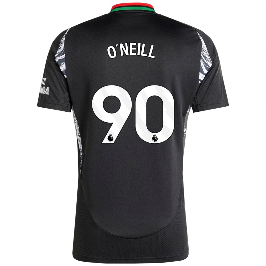 Damen Ceadach O'neill #90 Schwarz Auswärtstrikot Trikot 2024/25 T-Shirt Belgien