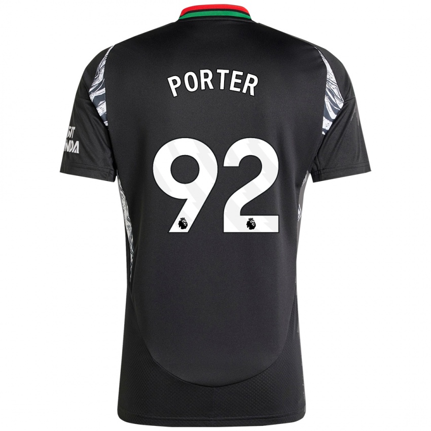 Damen Jack Porter #92 Schwarz Auswärtstrikot Trikot 2024/25 T-Shirt Belgien