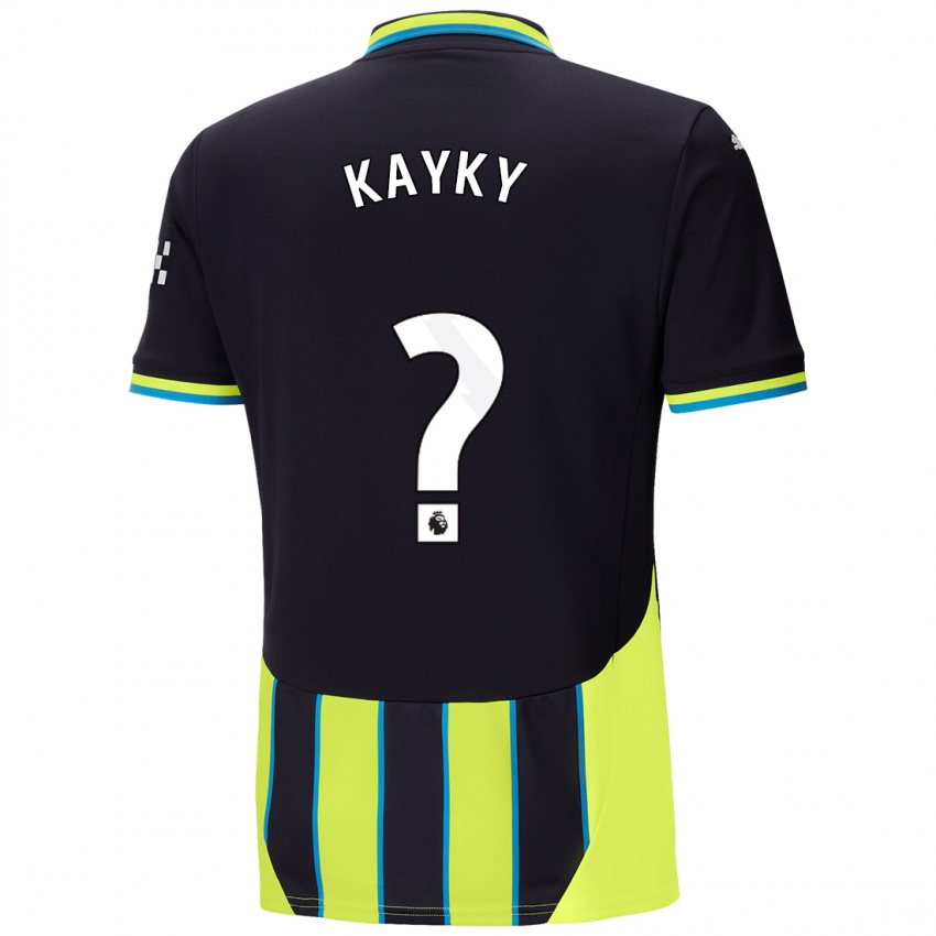 Damen Kayky #0 Blaugelb Auswärtstrikot Trikot 2024/25 T-Shirt Belgien