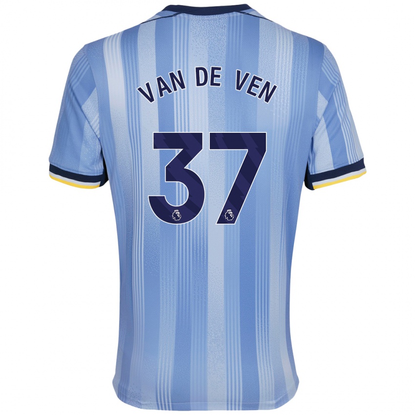 Dames Micky Van De Ven #37 Lichtblauw Uitshirt Uittenue 2024/25 T-Shirt België