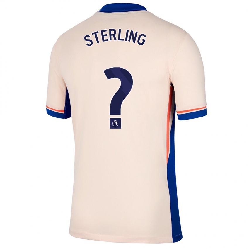 Femme Maillot Raheem Sterling #0 Beige Clair Tenues Extérieur 2024/25 T-Shirt Belgique