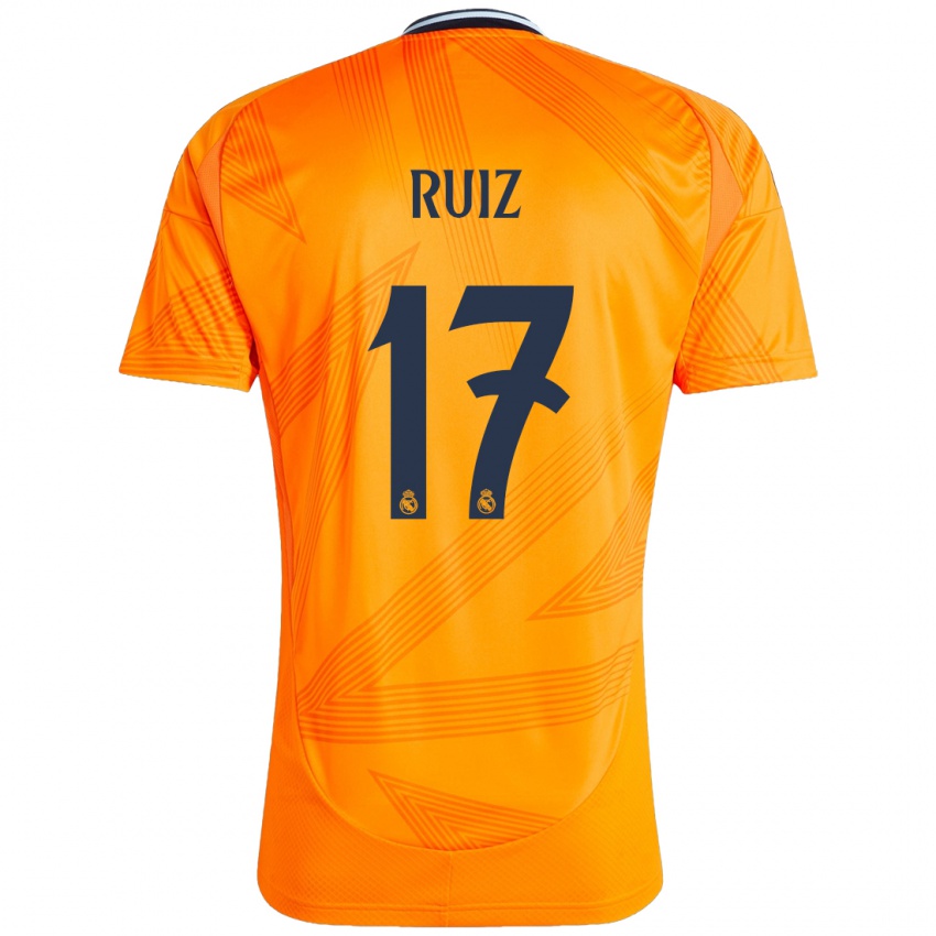 Dames David Ruiz #17 Oranje Uitshirt Uittenue 2024/25 T-Shirt België