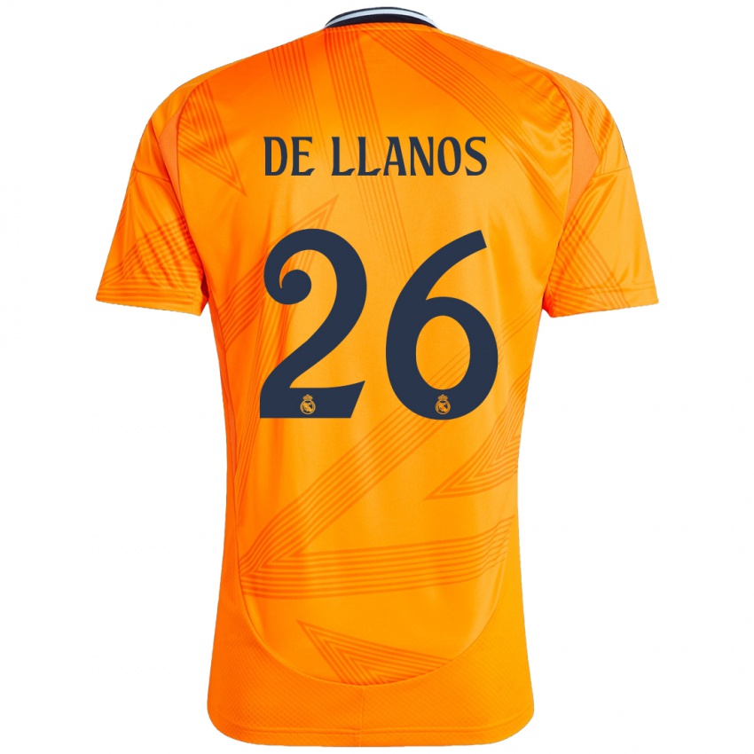 Dames Hugo De Llanos #26 Oranje Uitshirt Uittenue 2024/25 T-Shirt België