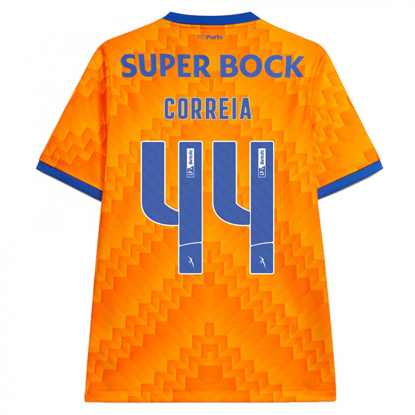 Dames Romain Correia #44 Oranje Uitshirt Uittenue 2024/25 T-Shirt België