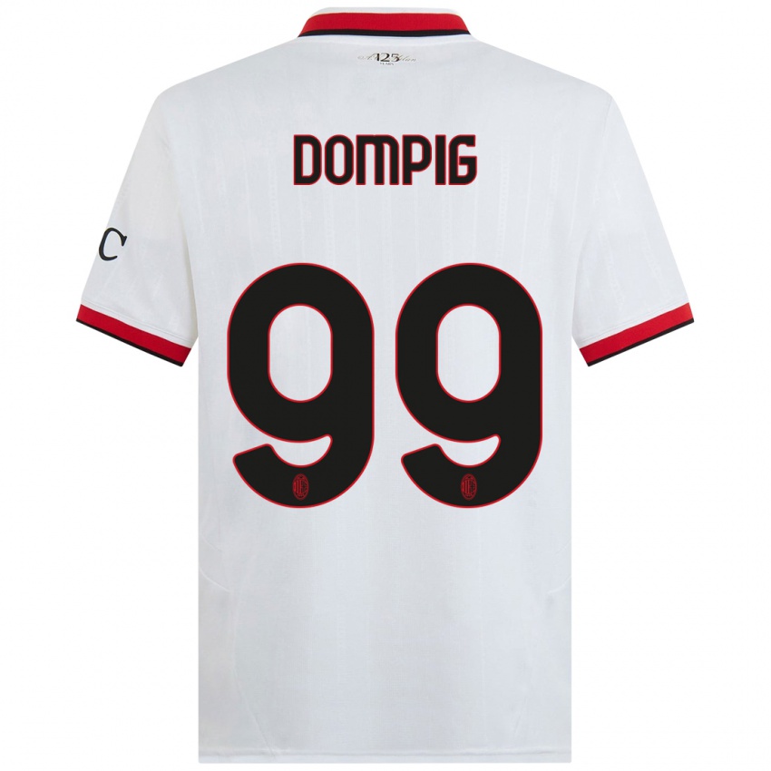 Femme Maillot Chanté Dompig #99 Blanc Noir Rouge Tenues Extérieur 2024/25 T-Shirt Belgique