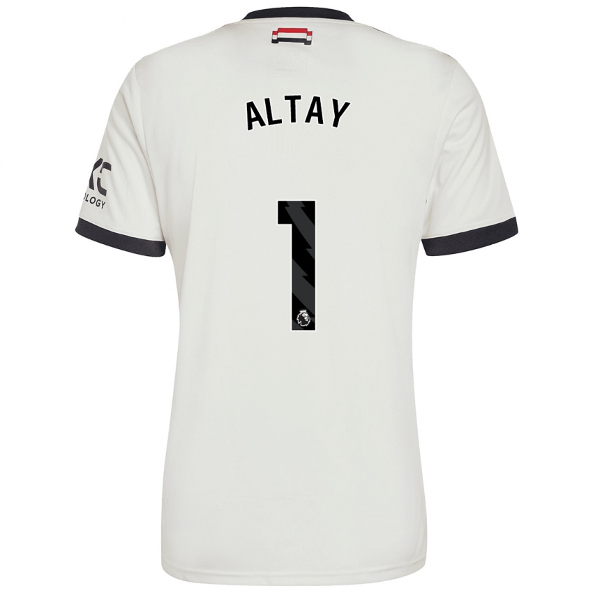 Femme Maillot Altay Bayindir #1 Blanc Cassé Troisieme 2024/25 T-Shirt Belgique