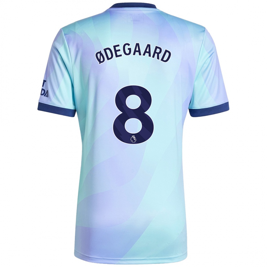 Dames Martin Odegaard #8 Aqua Thuisshirt Derde Tenue 2024/25 T-Shirt België