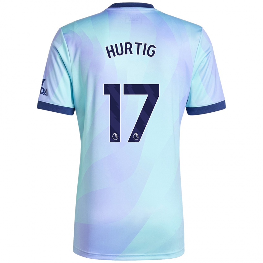 Dames Lina Hurtig #17 Aqua Thuisshirt Derde Tenue 2024/25 T-Shirt België