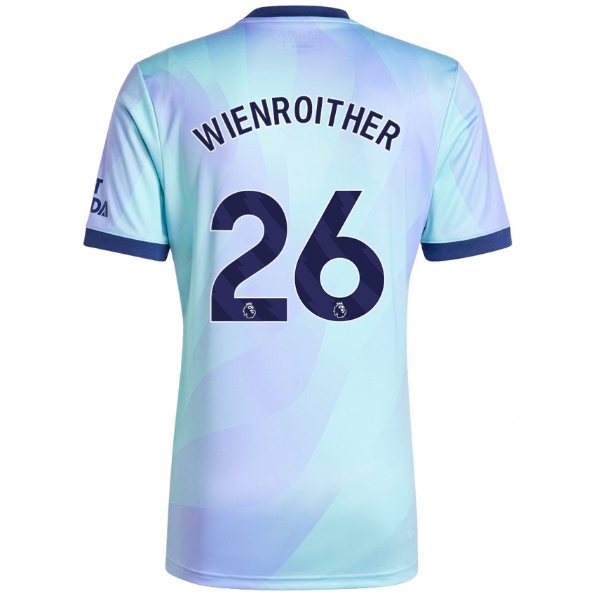 Dames Laura Wienroither #26 Aqua Thuisshirt Derde Tenue 2024/25 T-Shirt België