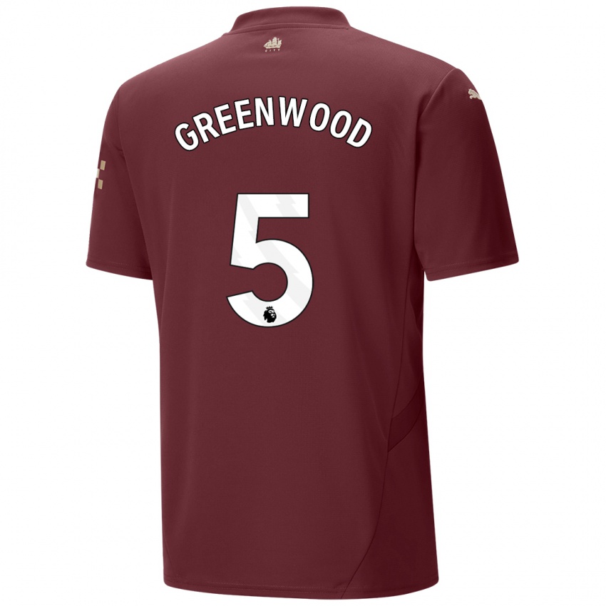 Damen Alex Greenwood #5 Kastanienbraun Ausweichtrikot Trikot 2024/25 T-Shirt Belgien